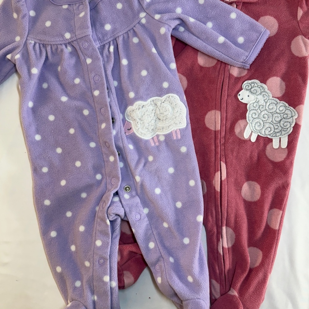 CARTER’S Sheep Fleece Sleep 2 pc-sz 3 m